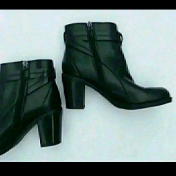 FRANCO SARTO BOOTS BOOTIES BLACK BLOCK HEEL SIZE 6 WOMENS SIZE 6 - Picture 3 of 6